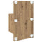 vidaXL Bed Cabinet with Drawer 2 pcs Artisan oak 48.5 x 32.5 x 80 cm