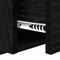vidaXL Bed Cabinet 2 pcs Black oak 48.5 x 32.5 x 80 cm Engineered wood