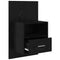 vidaXL Bed Cabinet 2 pcs Black oak 48.5 x 32.5 x 80 cm Engineered wood