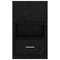 vidaXL Bed Cabinet 2 pcs Black oak 48.5 x 32.5 x 80 cm Engineered wood