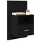 vidaXL Bed Cabinet 2 pcs Black oak 48.5 x 32.5 x 80 cm Engineered wood