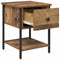 vidaXL Bed Cabinet 2 pcs Old wood 40 x 39 x 40 cm Engineered wood
