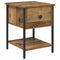 vidaXL Bed Cabinet 2 pcs Old wood 40 x 39 x 40 cm Engineered wood