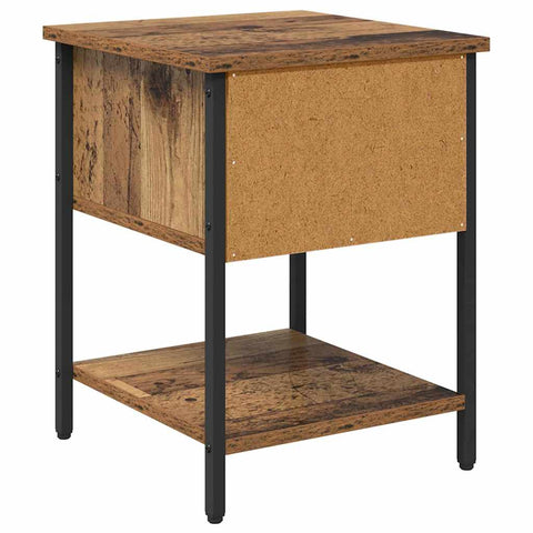 vidaXL Bed Cabinet 2 pcs Old wood 40 x 39 x 40 cm Engineered wood
