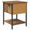 vidaXL Bed Cabinet 2 pcs Old wood 40 x 39 x 40 cm Engineered wood