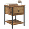 vidaXL Bed Cabinet 2 pcs Old wood 40 x 39 x 40 cm Engineered wood