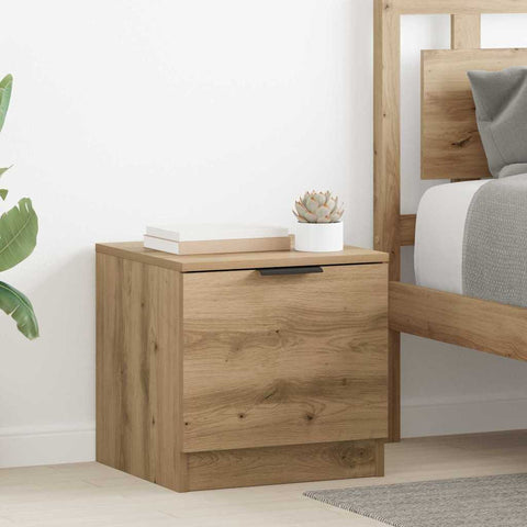 vidaXL Bed Cabinet 2 pcs Artisan oak 40 x 39 x 40 cm Engineered wood