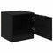 vidaXL Bed Cabinet 2 pcs Black oak 40 x 39 x 40 cm Engineered wood