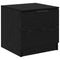 vidaXL Bed Cabinet 2 pcs Black oak 40 x 39 x 40 cm Engineered wood