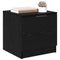 vidaXL Bed Cabinet 2 pcs Black oak 40 x 39 x 40 cm Engineered wood