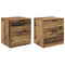 vidaXL Bedside Cabinet 2 pcs Old wood 45 x 39 x 50 cm Engineered wood