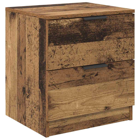 vidaXL Bedside Cabinet 2 pcs Old wood 45 x 39 x 50 cm Engineered wood