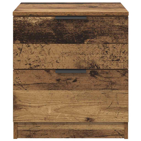 vidaXL Bedside Cabinet 2 pcs Old wood 45 x 39 x 50 cm Engineered wood