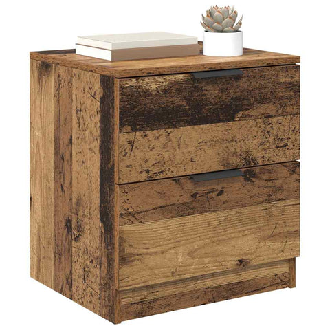 vidaXL Bedside Cabinet 2 pcs Old wood 45 x 39 x 50 cm Engineered wood