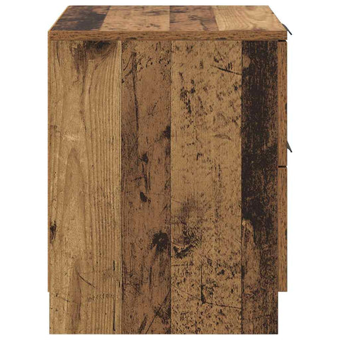 vidaXL Bedside Cabinet 2 pcs Old wood 45 x 39 x 50 cm Engineered wood