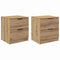 vidaXL Bedside Cabinet with Drawer 2 pcs Artisan oak 45 x 39 x 50 cm