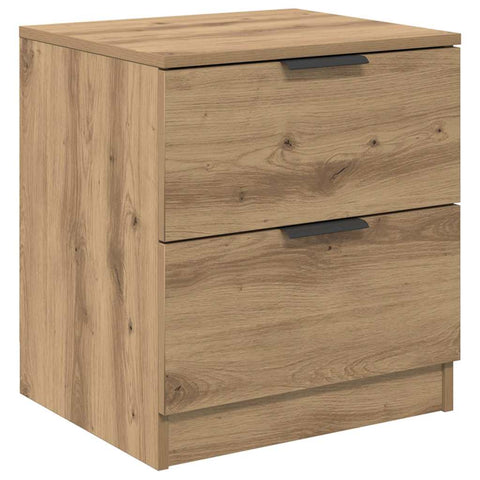 vidaXL Bedside Cabinet with Drawer 2 pcs Artisan oak 45 x 39 x 50 cm