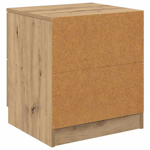 vidaXL Bedside Cabinet with Drawer 2 pcs Artisan oak 45 x 39 x 50 cm