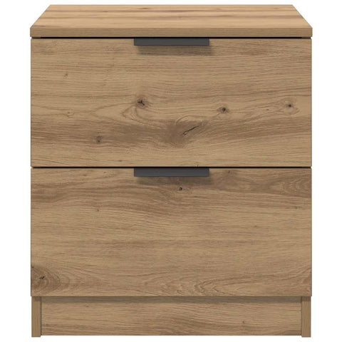 vidaXL Bedside Cabinet with Drawer 2 pcs Artisan oak 45 x 39 x 50 cm