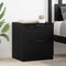 vidaXL Bedside Cabinet 2 pcs Black oak 45 x 39 x 50 cm Engineered wood