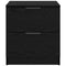 vidaXL Bedside Cabinet 2 pcs Black oak 45 x 39 x 50 cm Engineered wood