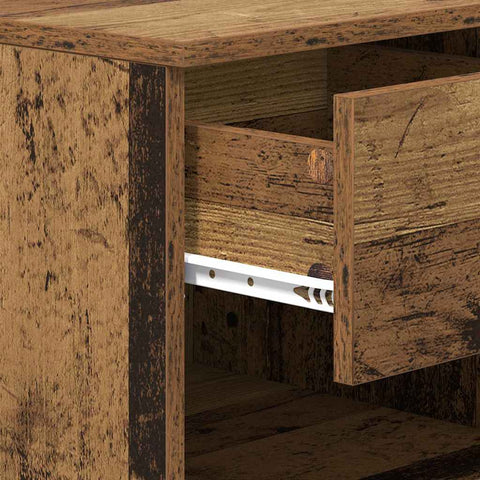 vidaXL Bed Cabinet 2 pcs Old wood 40 x 39 x 40 cm Engineered wood
