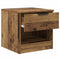 vidaXL Bed Cabinet 2 pcs Old wood 40 x 39 x 40 cm Engineered wood