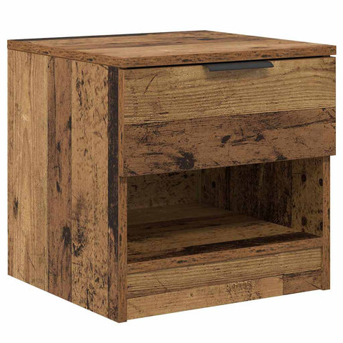 vidaXL Bed Cabinet 2 pcs Old wood 40 x 39 x 40 cm Engineered wood