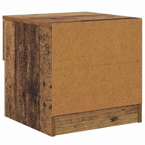 vidaXL Bed Cabinet 2 pcs Old wood 40 x 39 x 40 cm Engineered wood