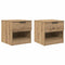 vidaXL Bed Cabinet 2 pcs Artisan oak 40 x 39 x 40 cm Engineered wood