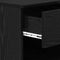 vidaXL Bed Cabinet 2 pcs Black oak 40 x 39 x 40 cm Engineered wood