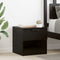 vidaXL Bed Cabinet 2 pcs Black oak 40 x 39 x 40 cm Engineered wood