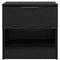 vidaXL Bed Cabinet 2 pcs Black oak 40 x 39 x 40 cm Engineered wood