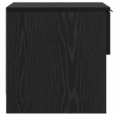 vidaXL Bed Cabinet 2 pcs Black oak 40 x 39 x 40 cm Engineered wood