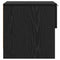vidaXL Bed Cabinet 2 pcs Black oak 40 x 39 x 40 cm Engineered wood