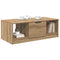 vidaXL Coffee Table Artisan oak 100 x 50 x 36 cm Engineered wood