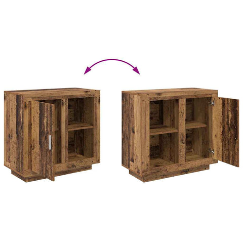vidaXL Sideboard Old wood 40 x 80 x 75 cm Engineered wood