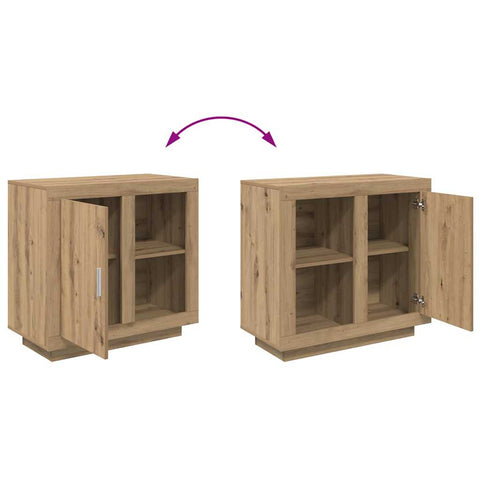 vidaXL Sideboard Artisan oak 40 x 80 x 75 cm Engineered wood