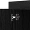 vidaXL Sideboard Black oak 40 x 80 x 75 cm Engineered wood