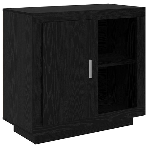 vidaXL Sideboard Black oak 40 x 80 x 75 cm Engineered wood