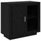 vidaXL Sideboard Black oak 40 x 80 x 75 cm Engineered wood