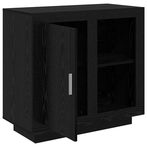 vidaXL Sideboard Black oak 40 x 80 x 75 cm Engineered wood