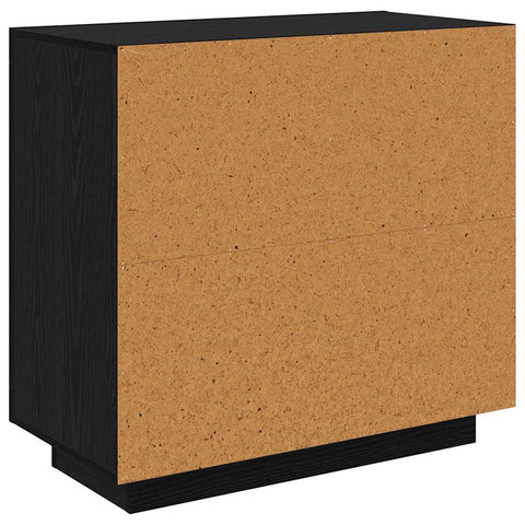 vidaXL Sideboard Black oak 40 x 80 x 75 cm Engineered wood