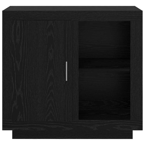 vidaXL Sideboard Black oak 40 x 80 x 75 cm Engineered wood