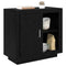 vidaXL Sideboard Black oak 40 x 80 x 75 cm Engineered wood