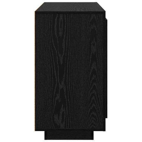 vidaXL Sideboard Black oak 40 x 80 x 75 cm Engineered wood