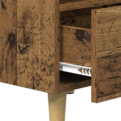 vidaXL Bed Cabinet Old wood 40 x 35 x 47.5 cm Engineered wood
