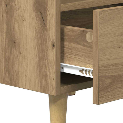 vidaXL Bed Cabinet Artisan oak 40 x 35 x 47.5 cm Engineered wood