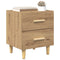 vidaXL Bed Cabinet Artisan oak 40 x 35 x 47.5 cm Engineered wood
