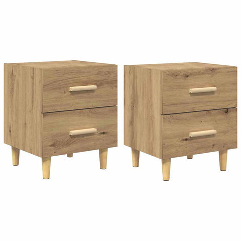 vidaXL Bed Cabinet 2 pcs Artisan oak 40 x 35 x 47.5 cm Engineered wood